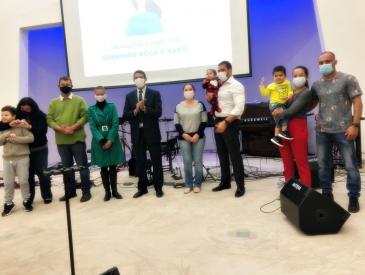 Culto pelo 79º Aniversário da igreja e recebimento de novos membros.