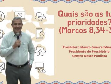 Quais são tuas prioridades?